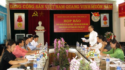  Liên hoan hữu nghị Thanh niên Sơn La với thanh niên các tỉnh Bắc Lào - ảnh 1